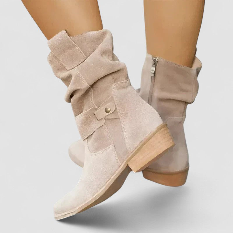 Beiga damstövlar Nadine westernboots med klack
