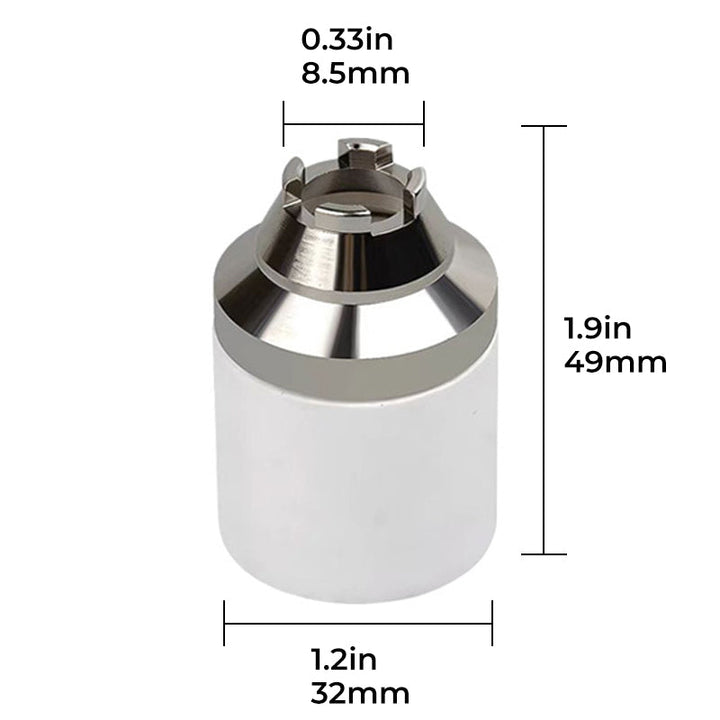 Plasma skärpipa skyddshölje i keramik, hållbar och exakt, idealisk för P80 elektrodpipa med slät yta och hög effektivitet.