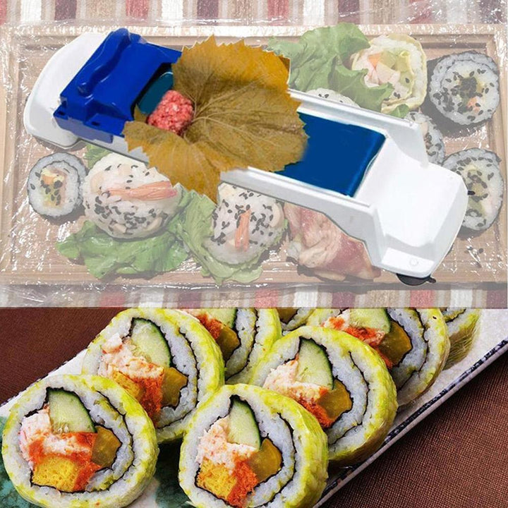 "Praktisk sushi rullare i livsmedelsklassad plast för enkel sushi-tillverkning i köket, kompakt och hållbar design."