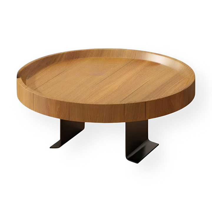 Mångsidigt sidobord med klämfäste för soffan, erbjuder kompakt förvaring och nordisk stil.