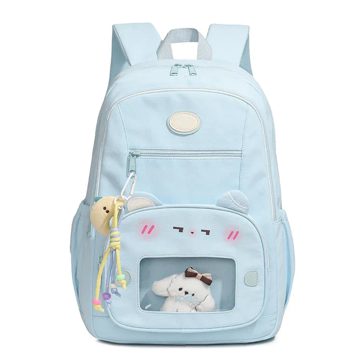 Personlig & funktionell preppy skolryggsäck. Rymlig unisex dagryggsäck med laptopfack, perfekt för studenter.