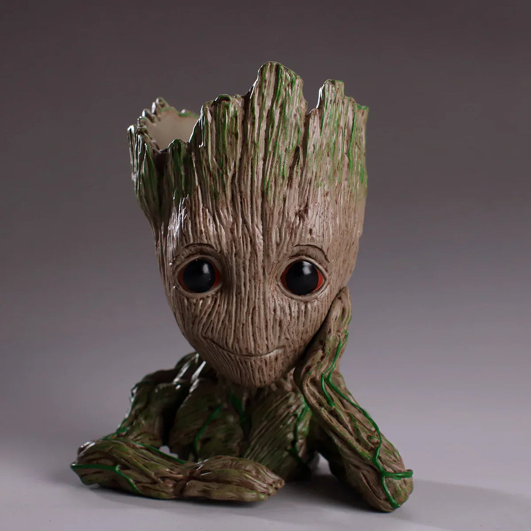 Detaljbild på Baby Groot kruka i klassiskt utförande