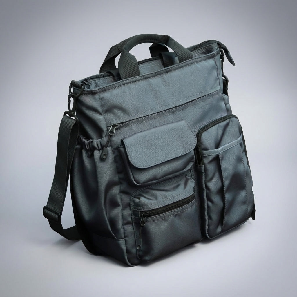 Worklinq unisex kontorsväska i slitstarkt Oxford-tyg. Perfekt pendlarväska med laptopfack.