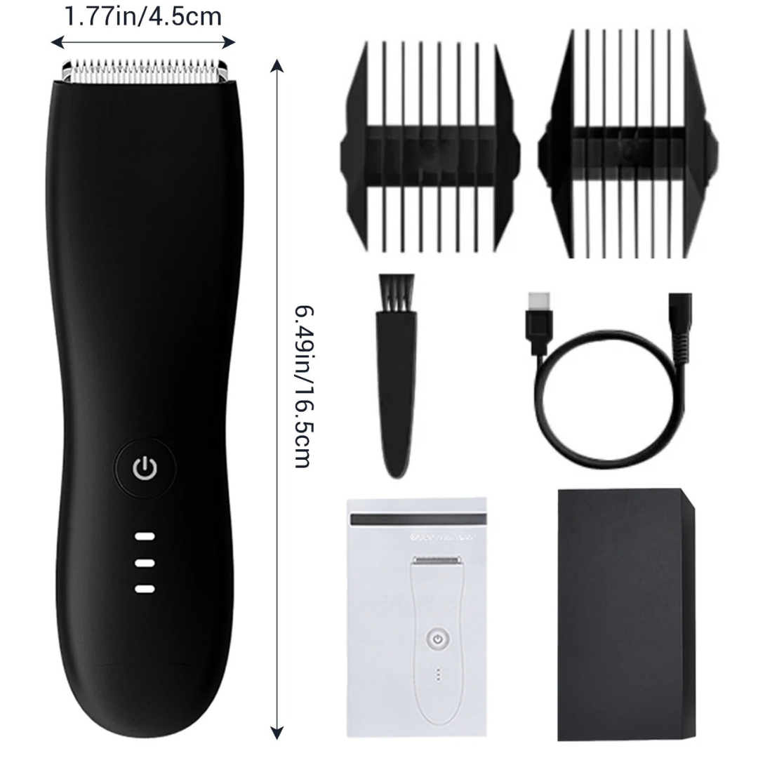 Professionell kroppstrimmer med ergonomisk design för enkel och exakt hårborttagning