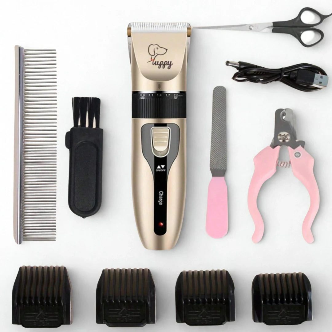 Professionellt groomingkit för husdjur, 11 delar. Perfekt för hundvård & kattvård hemma.