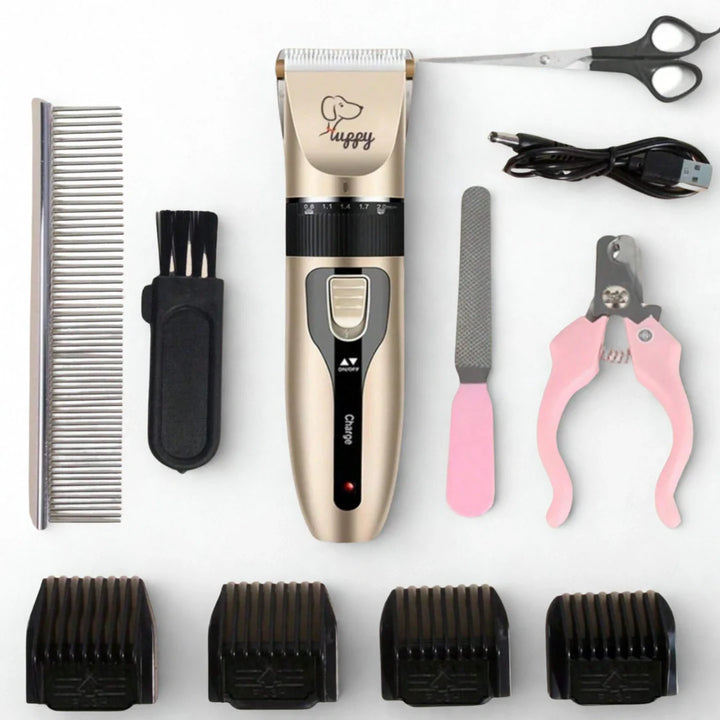 Professionellt groomingkit för husdjur, 11 delar. Perfekt för hundvård & kattvård hemma.
