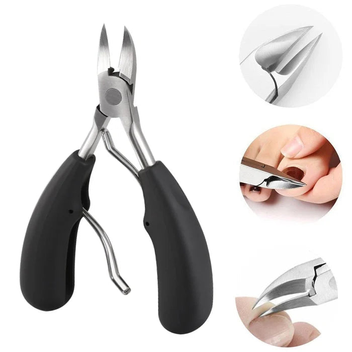 "Professionellt spikklipparset i rostfritt stål för män & kvinnor, ergonomiskt, lämpligt för finger- och tånagelklippning."