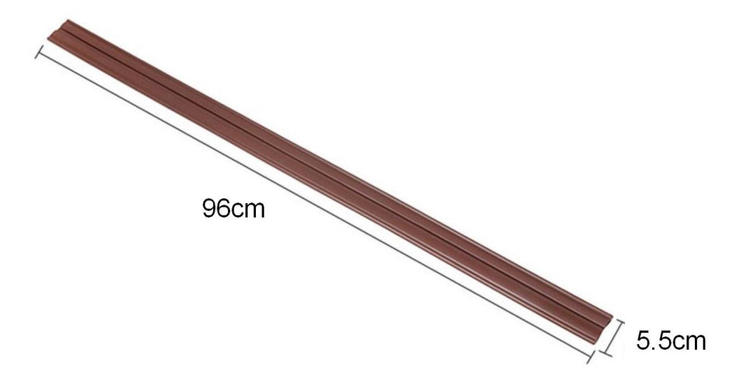 PVC förseglingsremsa för dörrbotten, effektiv mot ljud, damm och kryp, i olika färger för hemanvändning, 96 x 5.5 cm.