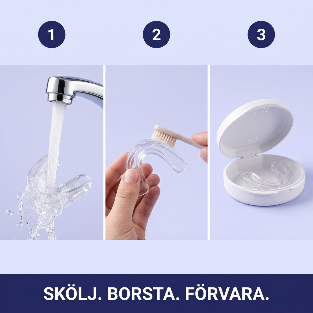 Nattskena för bättre sömn och minskad snarkning från sidan