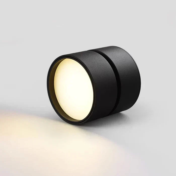 Fasadbild av den runda LED-spotlighten för takmontering