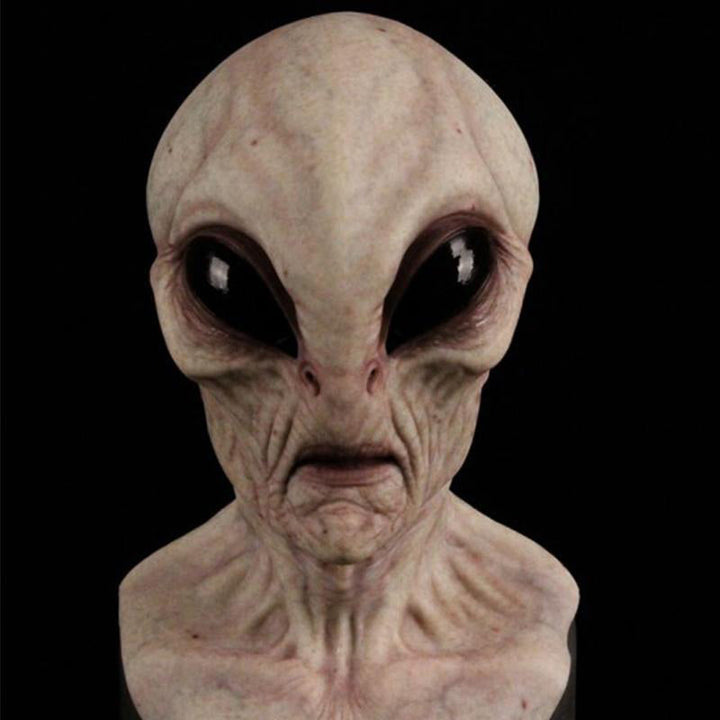 Realistisk Halloween-mask för vuxna, gammal man i latex med detaljrika ansiktsdrag och ansiktshår, perfekt för maskerader.