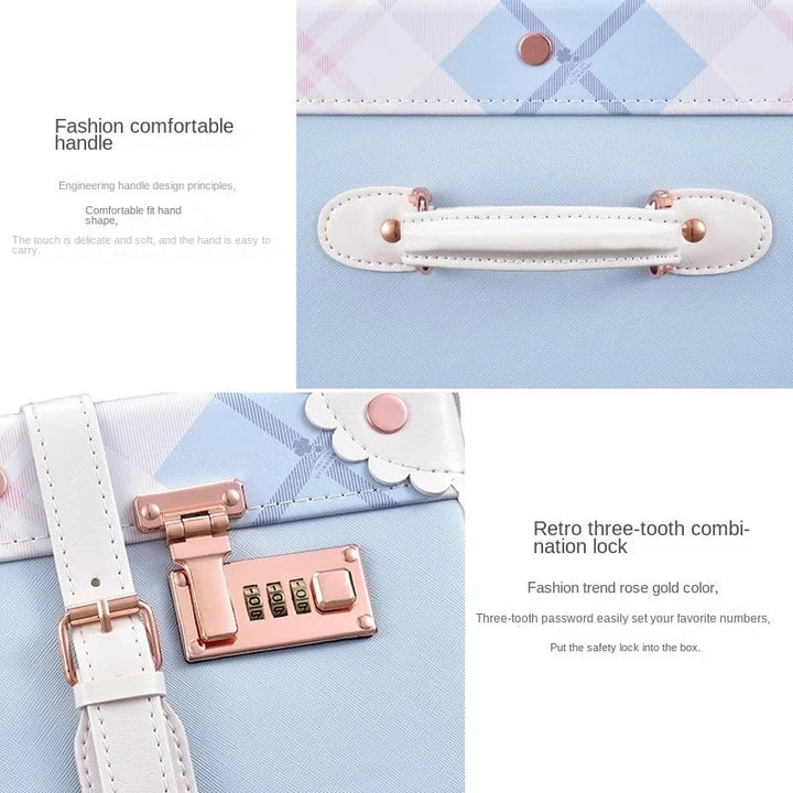 Hårdkantsväska i retrostil, tvådelat set med kombinationslås. Elegant vintage bagage.