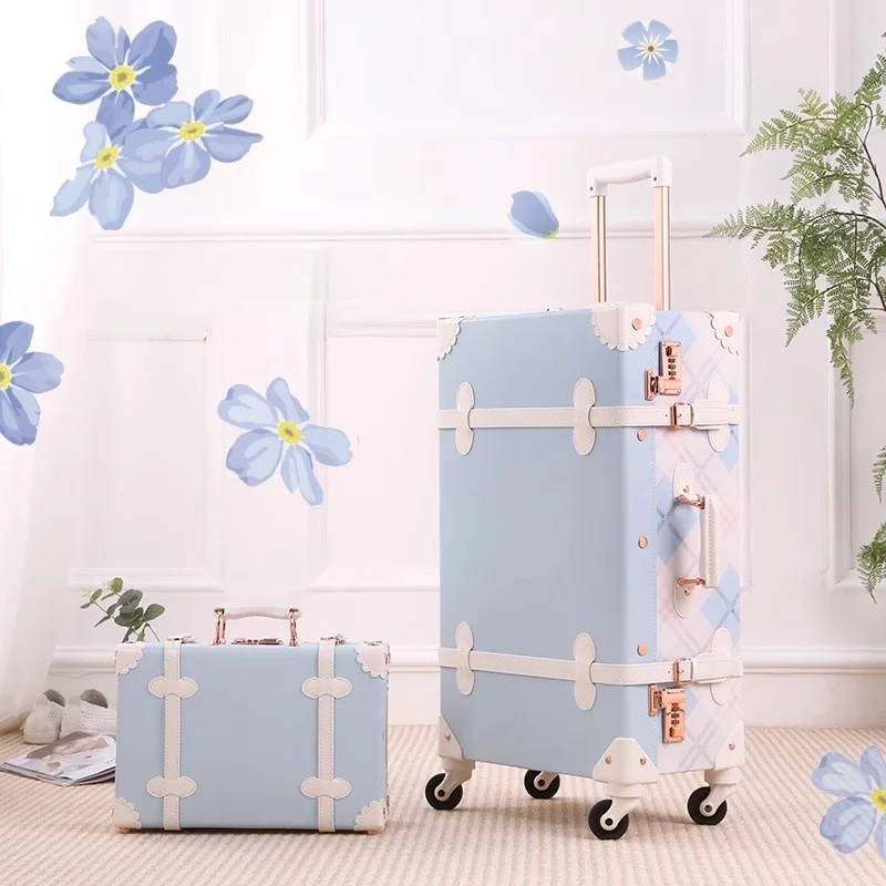 Retro hårdkantsväska set i två delar. Vintage bagage för den modemedvetne resenären.