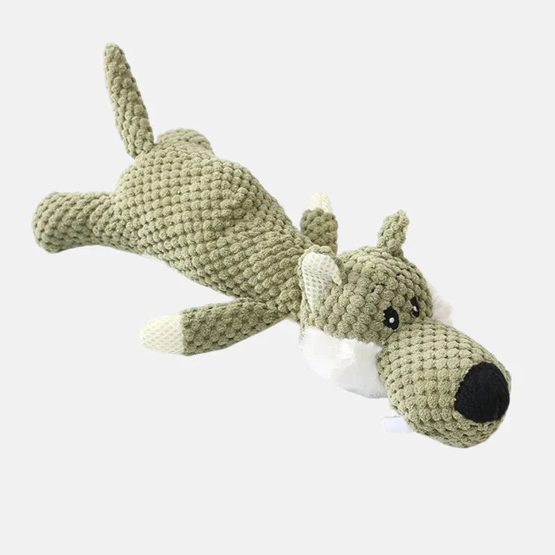 Närbild på hundleksakens textur som främjar tandvård och friska tänder för hunden. Robust.