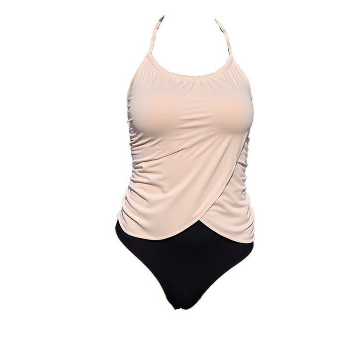 Aktiv rosa tankini med knytdesign, perfekt som sportig baddräkt för sommar, simning och strandmode.