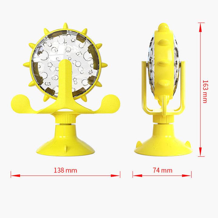 Rolig kattleksak med inbyggd godisdispenser. Roterande design håller katter sysselsatta länge.