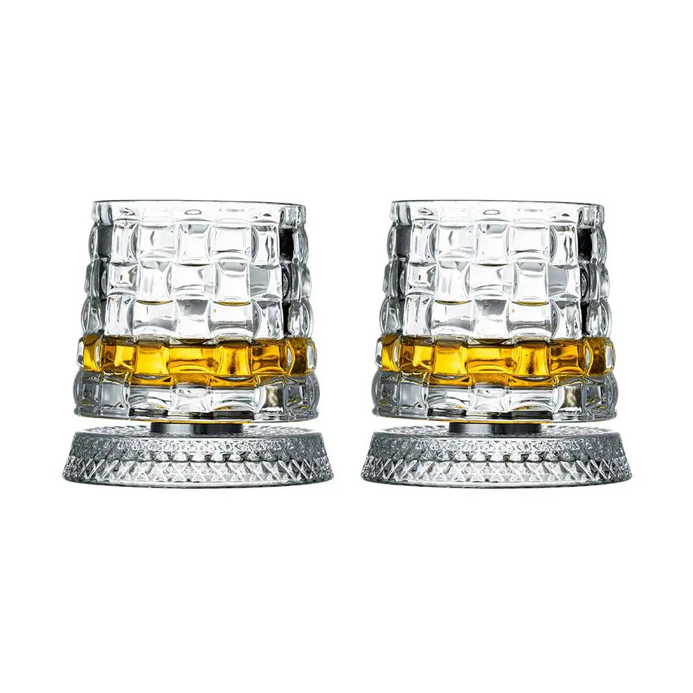 Innovativa roterande whiskyglas i kristall, 2-pack. Förhöjer arom och upplevelse.