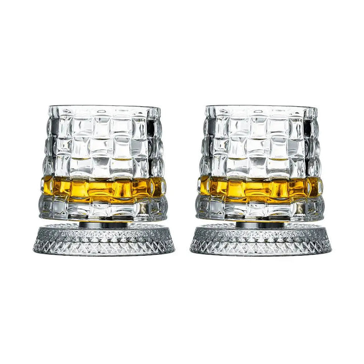 Innovativa roterande whiskyglas i kristall, 2-pack. Förhöjer arom och upplevelse.