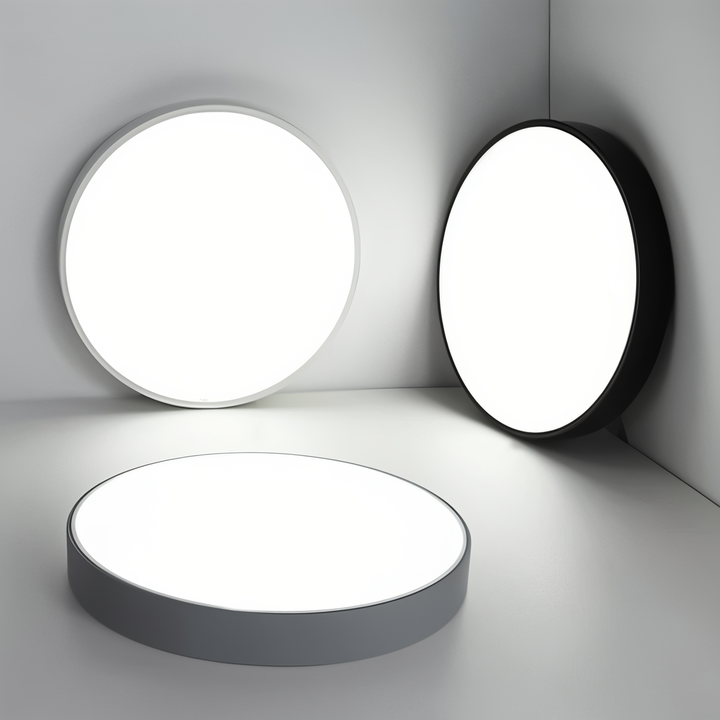 Modern designlampa: rund, takmonterad LED-lampa som förhöjer hemmets atmosfär.