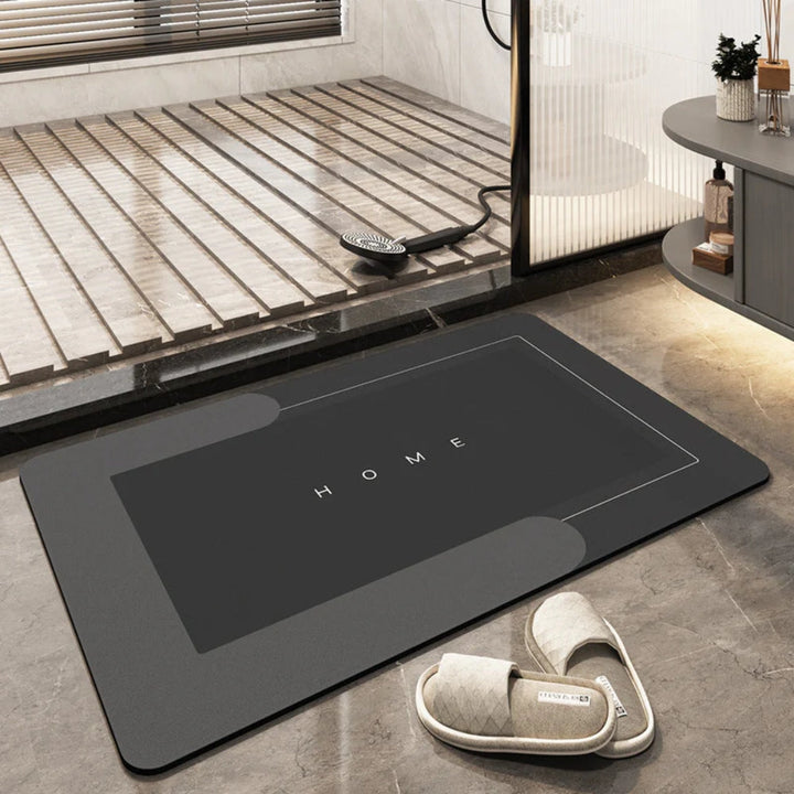 Rektangulär halkfri badmatta med modern design