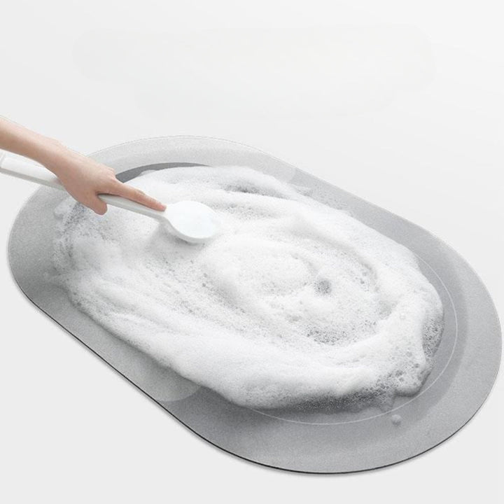Snabbtorkande badrumšmatta med hög absorptionsförmåga i stilren design