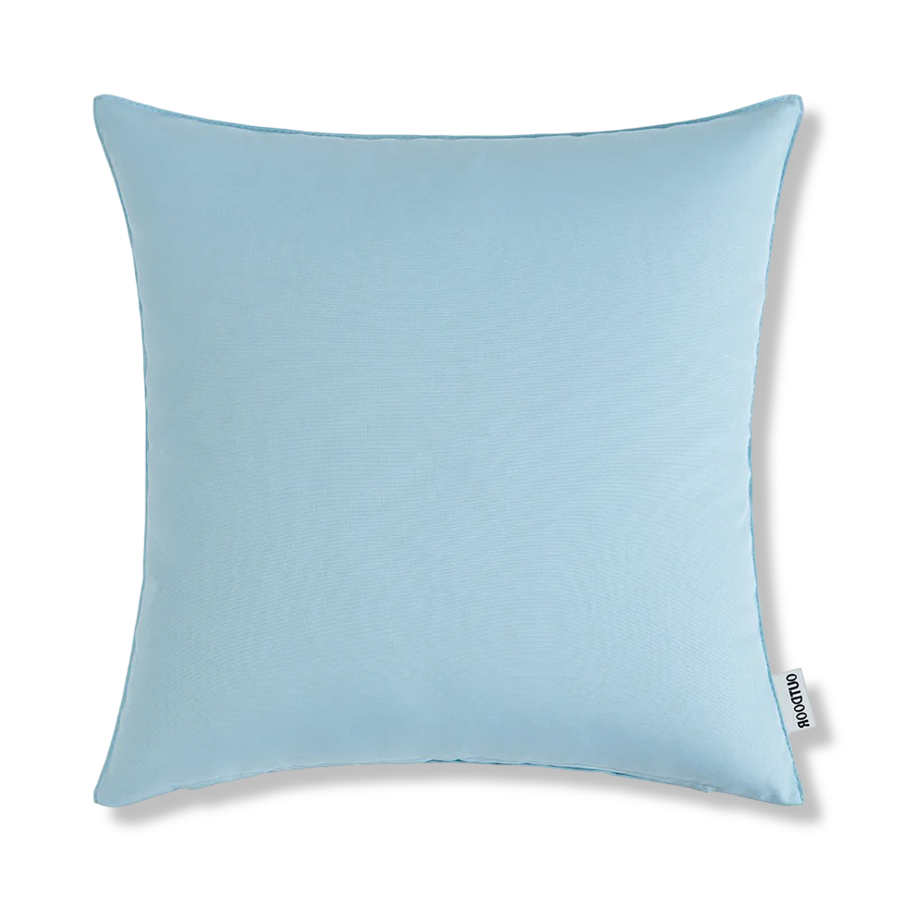 Slitstarkt kuddöverdrag för terrass. Vattenavvisande polyester, 45x45 cm, rustik charm.