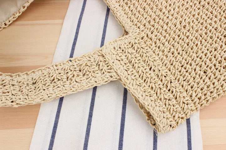 Trendig brun och beige handväska, rymlig tote för damer och alla tillfällen.