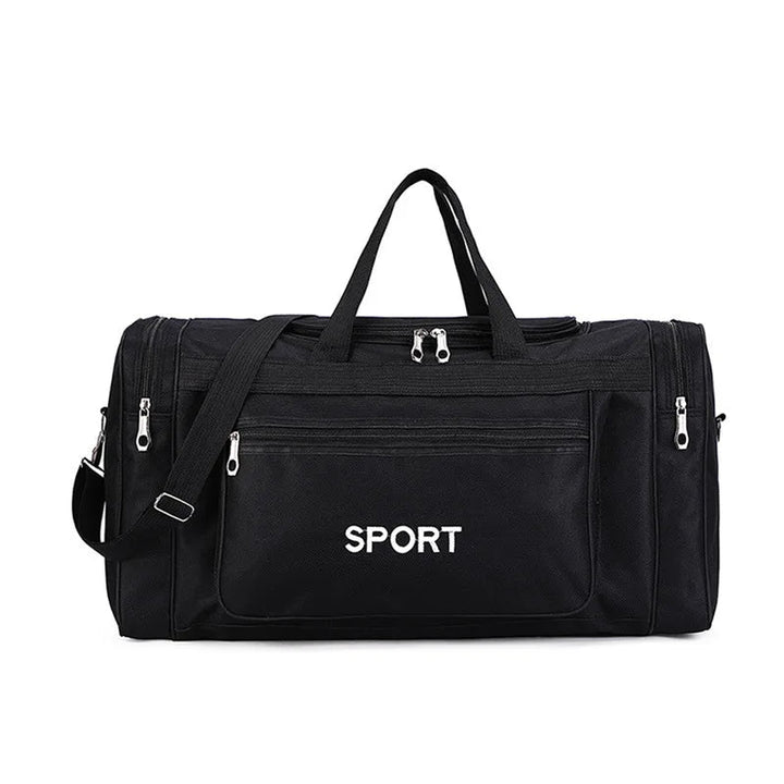 Hållbar 40L nylon resväska för weekendresor och sport. Mångsidig unisex duffelväska.