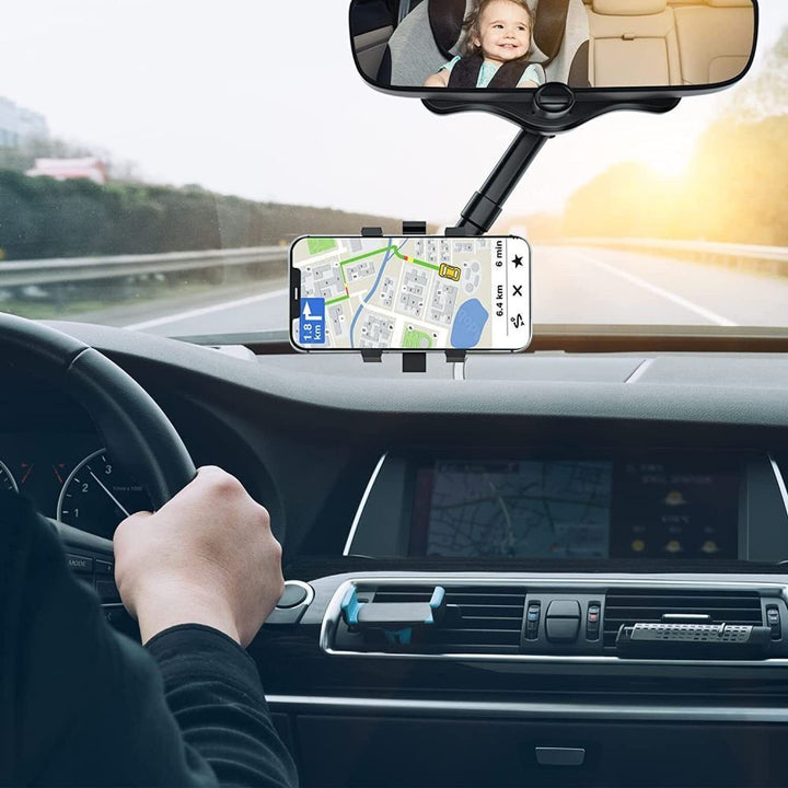 Justerbar mobilhållare bil för säker GPS-navigering och handsfree