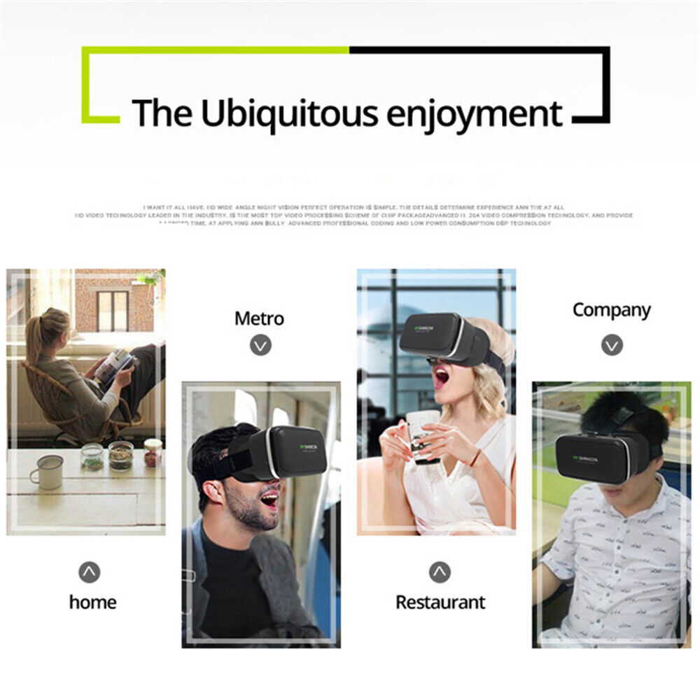 Universal smartphone vr headset placerat breddig sin svarta bluetooth fjärrkontroll