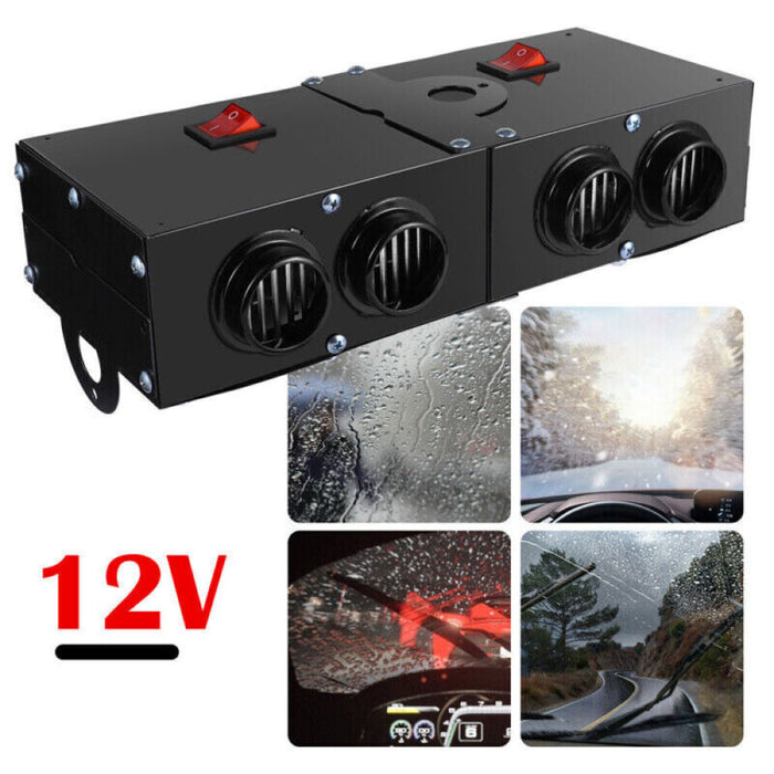 Portabel 12V PTC värmare som effektivt tar bort imma och is från bilrutan