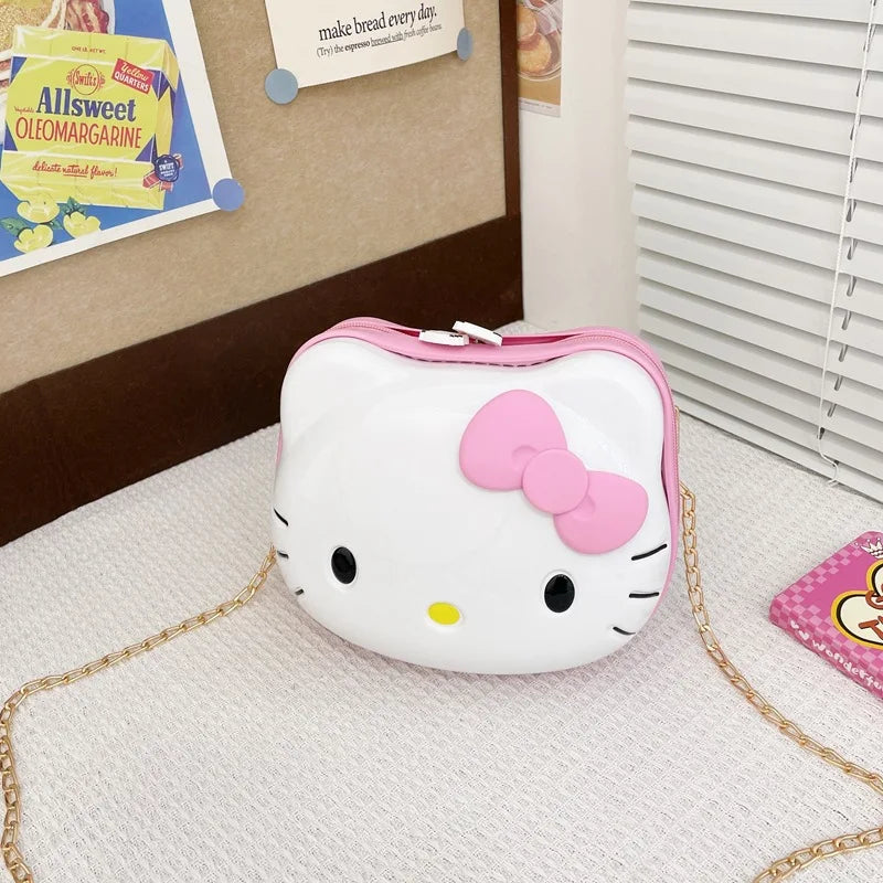 Rolig Hello Kitty reseorganiserare i hårdskal, perfekt för barn som älskar att resa och hålla ordning på sina saker.