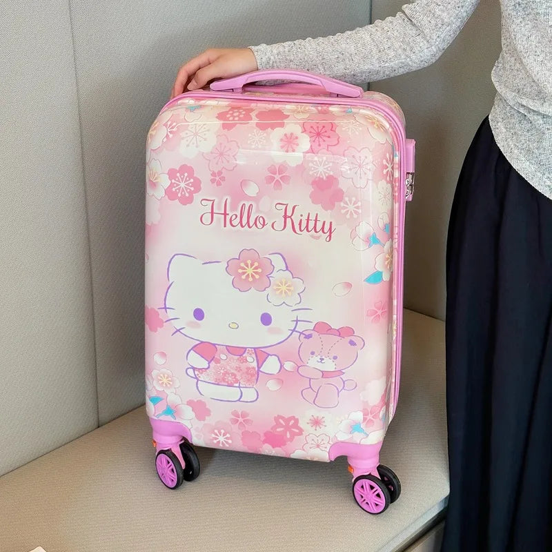 Kawaii barnresväska som handbagage, perfekt för att bära favoritleksaker och kläder på resan.
