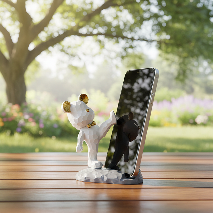 Sött TeddyHolder telefonställ för skrivbordet, perfekt för mobil & surfplatta.
