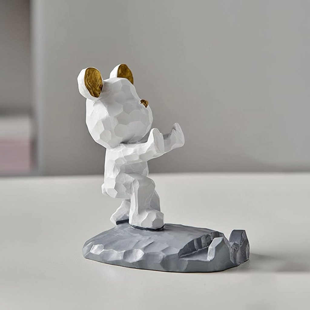 TeddyHolder surfplatteställ, en söt inredningsdetalj för barnrummet eller kontoret.