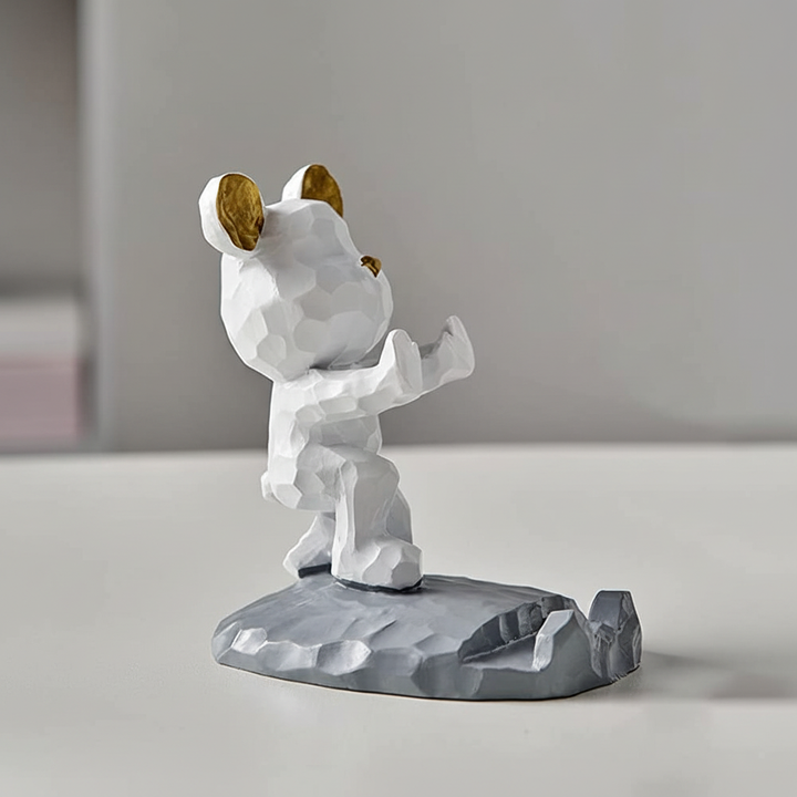 TeddyHolder surfplatteställ, en söt inredningsdetalj för barnrummet eller kontoret.