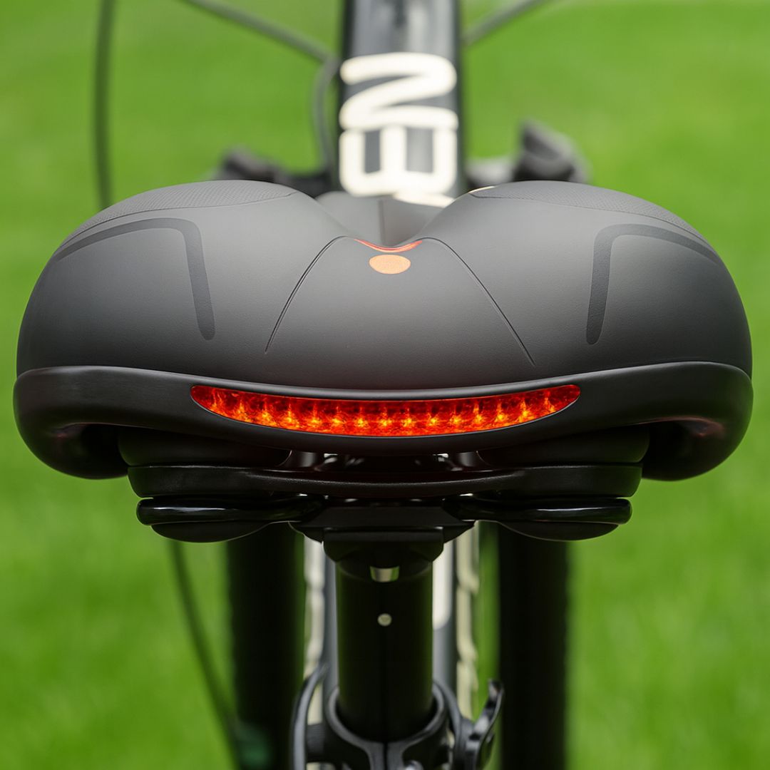 Ergonomisk cykelsadel för herr och dam med fjäderkomfort