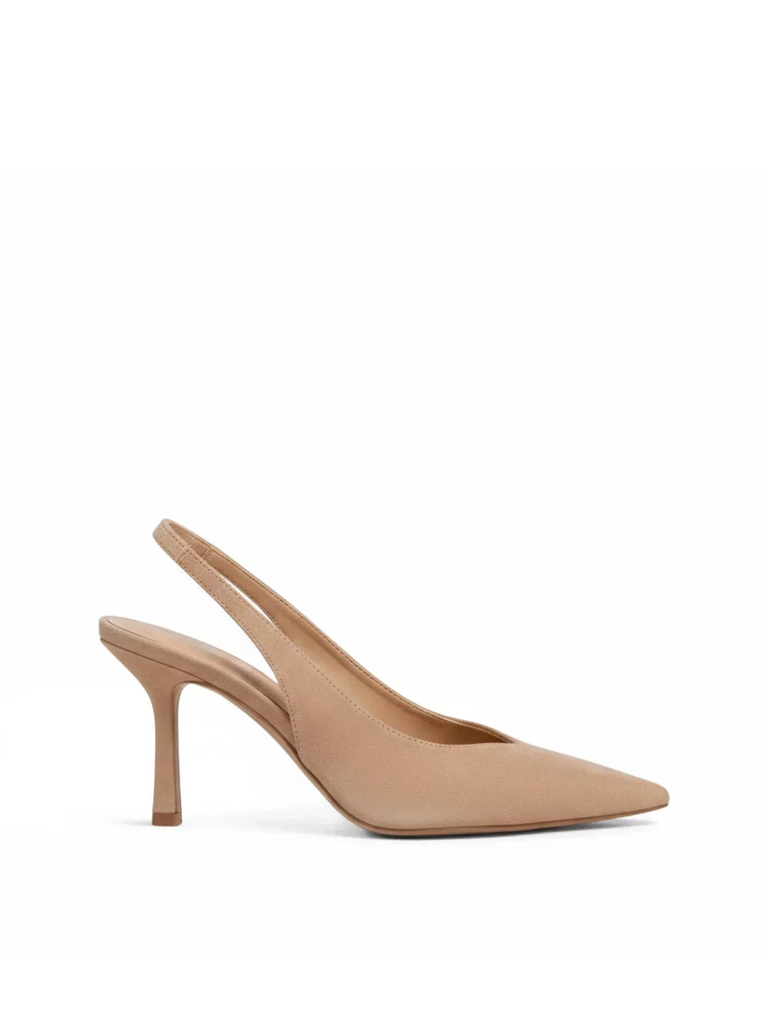 Beige Vesper ortopedisk pump med spetsig tå och stilettklack