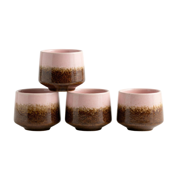 Moderna 200 ml keramiska kaffekoppar i 4-pack, med matt finish. Passar perfekt i köket.