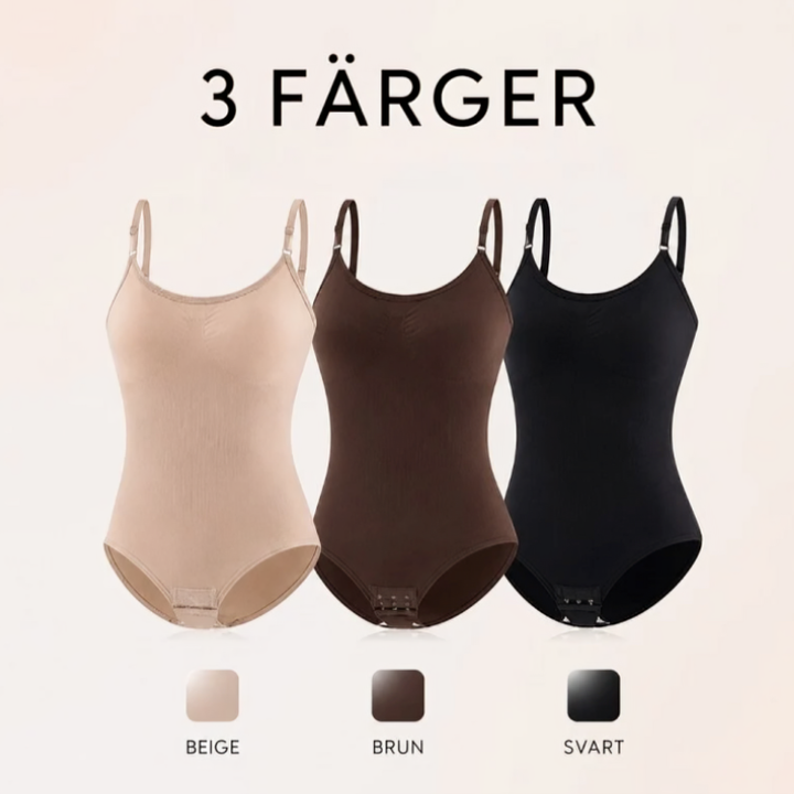 Formande body för dam med öppen gren och sömlös shaping