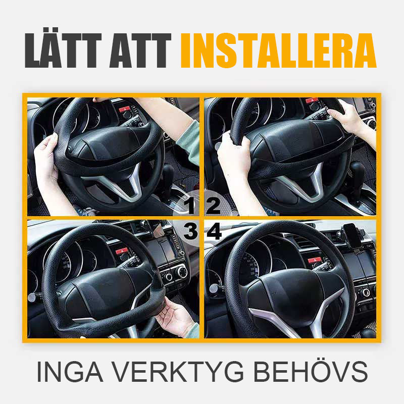 "Silikon bilrattskydd med halkfri yta och komfortabel, färgglad design för säker och bekväm körning året runt."