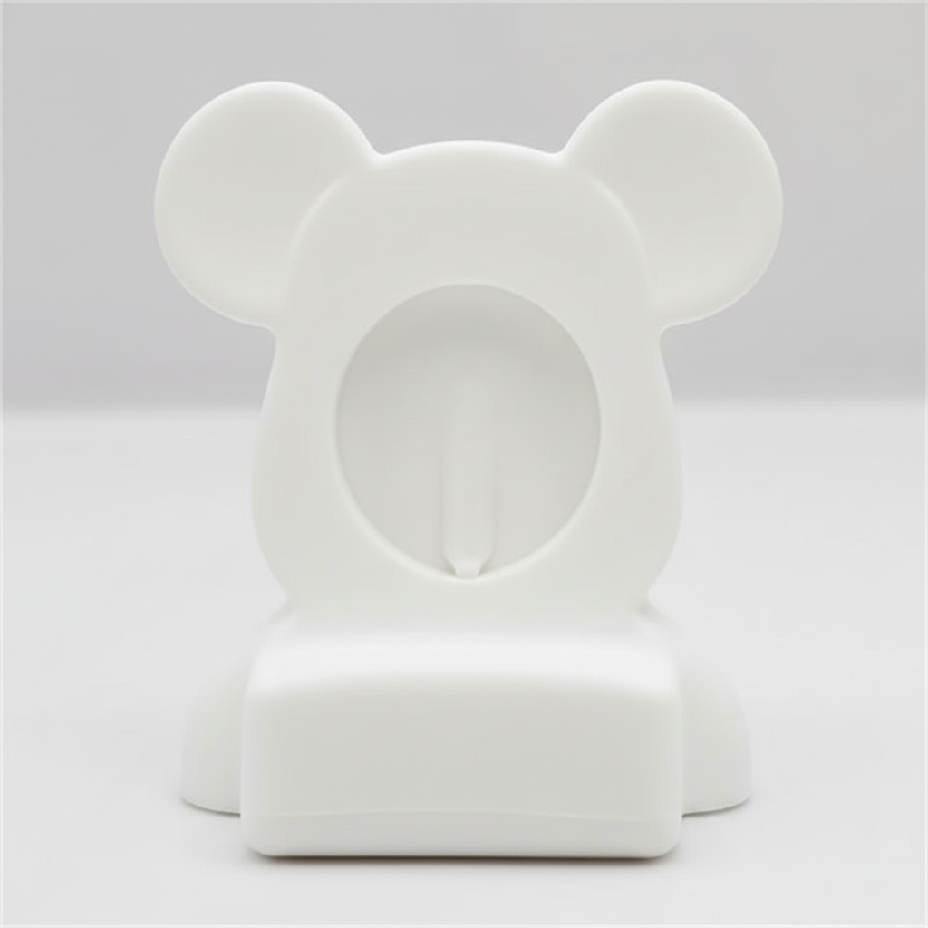 Snygg silikon laddstation för Apple Watch i björndesign, för enkel laddning.