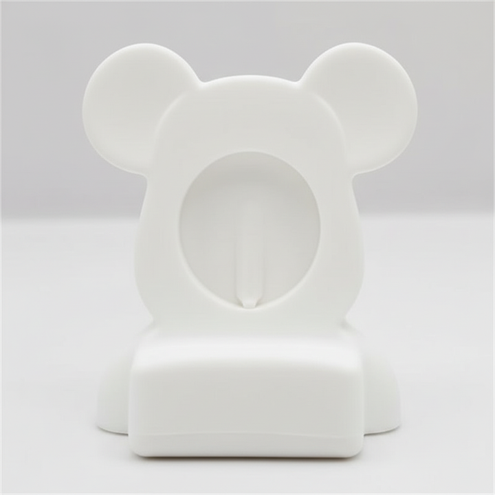 Snygg silikon laddstation för Apple Watch i björndesign, för enkel laddning.