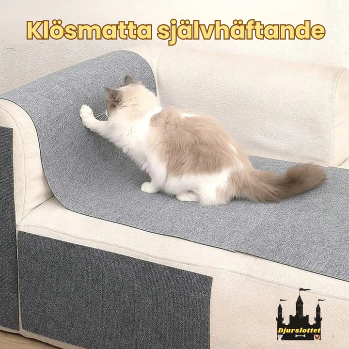 Enkel att montera självhäftande klösmatta. Ger katt en perfekt klösyta & skyddar möbler från repor.