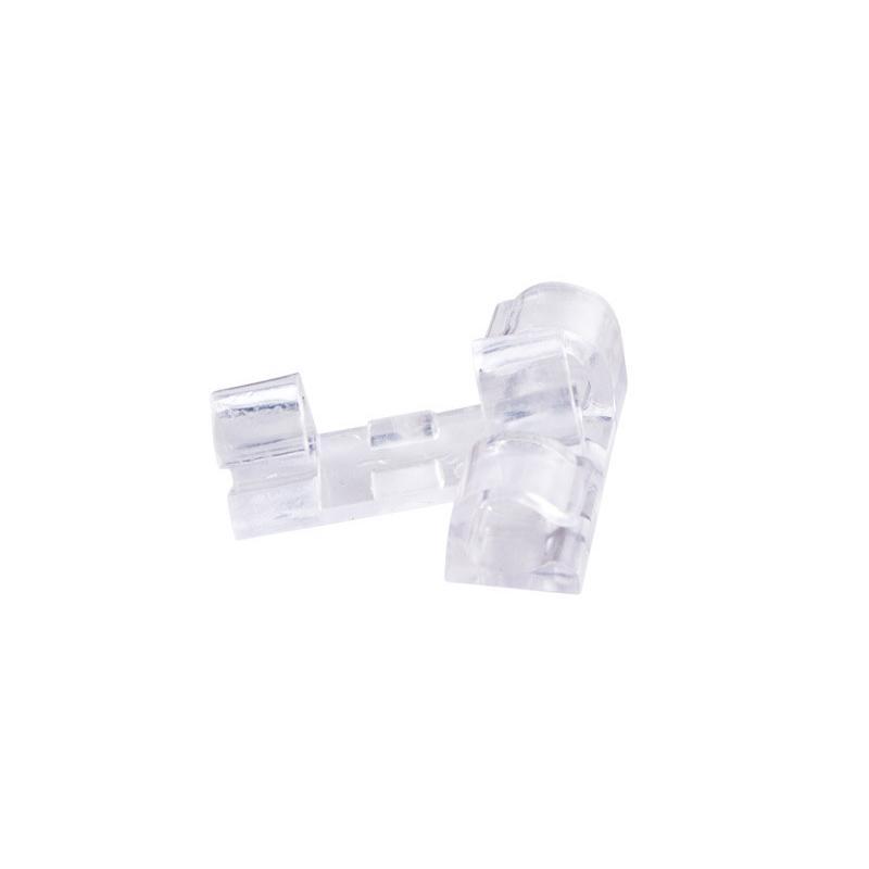 Självhäftande kabelclips för kablar, svart och transparent design, 20-pack, för hem och kontorsorganisering.