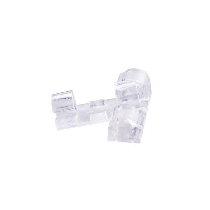 Självhäftande kabelclips för kablar, svart och transparent design, 20-pack, för hem och kontorsorganisering.