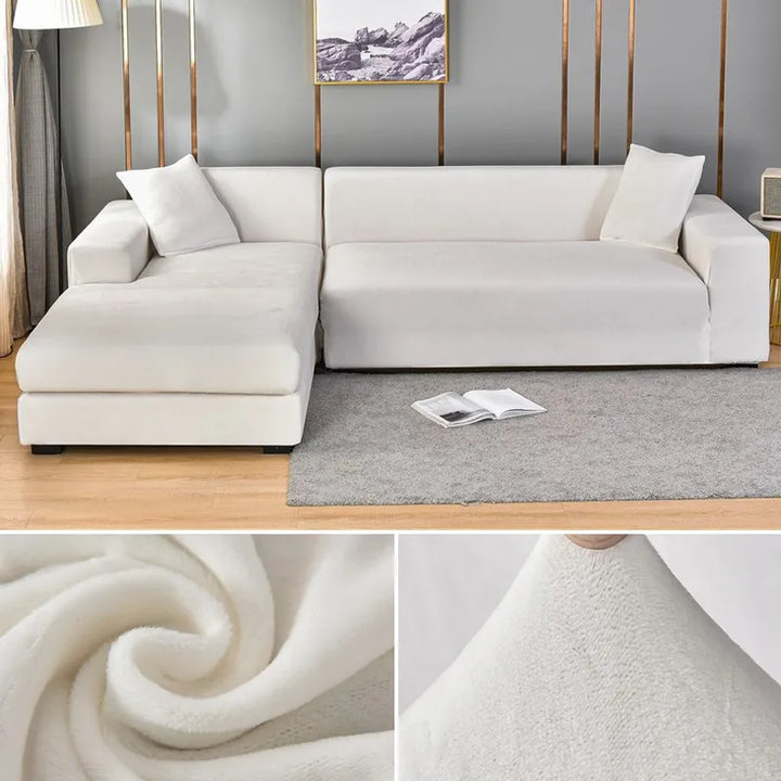 Snygg design på elastiskt sofföverdrag för modern inredning