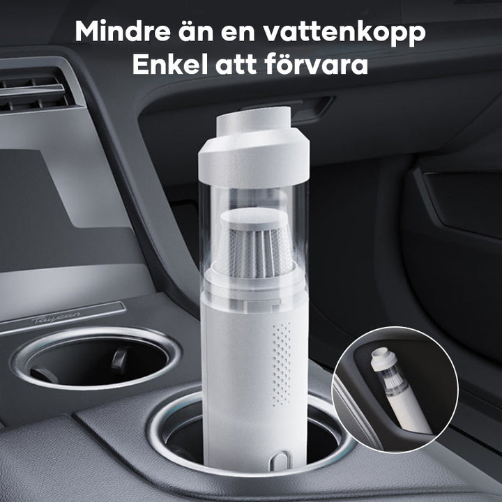 "Sladdlös mini bildammsugare, lätt och kompakt, för effektiv bilrengöring med kraftfull sugförmåga och multifunktionella verk