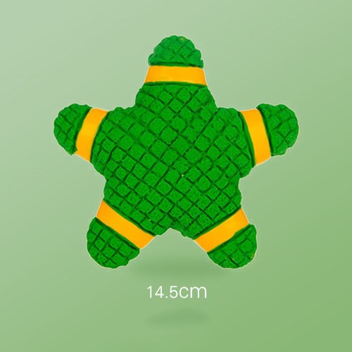 Röd gummiring hundleksak i slitstark latex, perfekt som tuggleksak och för lekfull apportering.