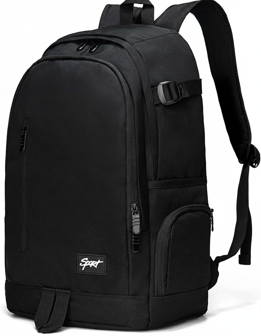 Unisex modern reseryggsäck för laptop. Grön, vit eller svart, perfekt för arbete, skola och resor.